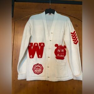 Lady’s 1960s Senior Letterman Sweater House of Harter GAA/Band/FHA North Webster
